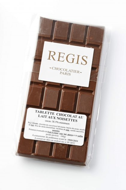 Tablette Chocolat Lait aux Noisettes entières