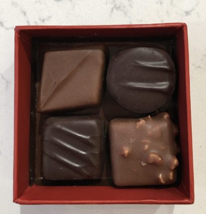 Ecrin de 4 chocolats